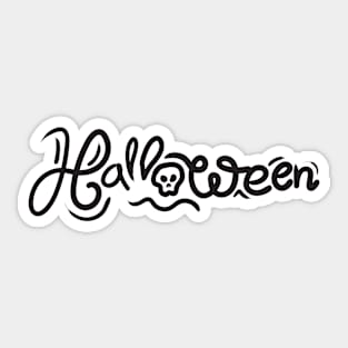 Halloween - lettering Sticker